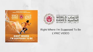 Tedder ft. Avril Lavigne, Fonsi, Al Jassmi, Assala & Hosny - Right Where I’m Supposed To Be | Lyrics