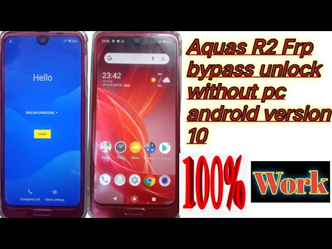 R2 Aquos Frp Bypass Unlock Android Version 10 Google Account Remove Easy Without Pc