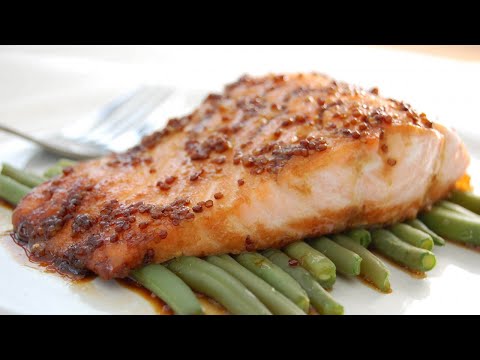 Recette : Pavés de saumon à la moutarde à l'ancienne