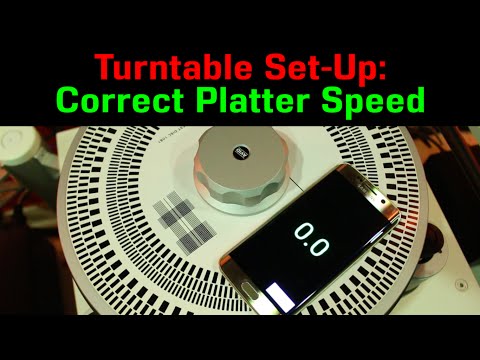 Turntable Setup: Correct Platter SPEED