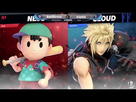 Smash Vessel 4 - Loading ICARVS - Pools - Backtrow (Ness) vs Alpha (Cloud)
