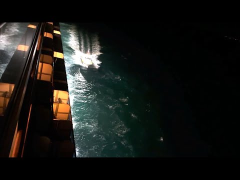 Thumbnail for Dropping off the pilot - P&O Pacific Adventure Moreton Island  (Caloundra) 13/12/2023