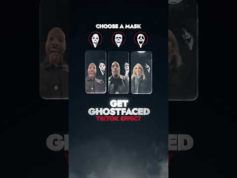 get ghostfaced with our Scary Movie tiktok effect.