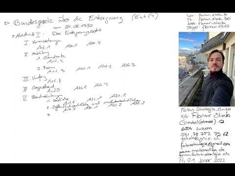 Bundesgesetz über die Enteignung (EntG): 1. Abschnitt: Das Enteignungsrecht