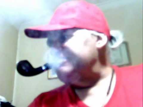 Smoking, Stanwell, Viking, Pipe Tobaccos, with Red Hat; Red TShirt.