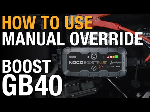 How to use manual override on your NOCO Boost GB40