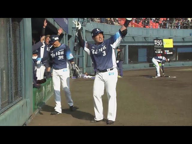 【7回表】どすこい!! ライオンズ・山川穂高 今季対外試合初ホームランは確信の同点2ラン!! 2022年2月22日 福岡ソフトバンクホークス 対 埼玉西武ライオンズ