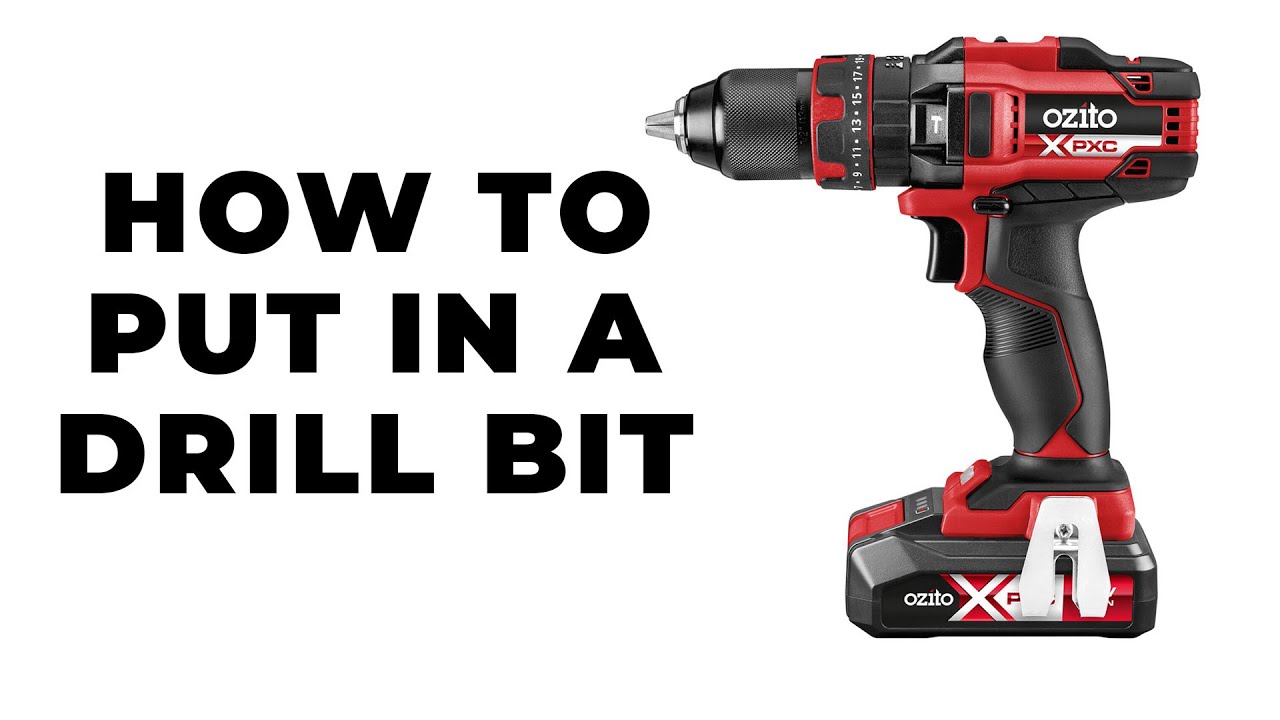 How to Install a Drill Bit in Ozito's Drill