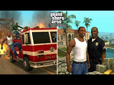What Happens if CJ Gets in The Firetruck with Tenpenny in The Final Mission of GTA SAN ANDREAS?