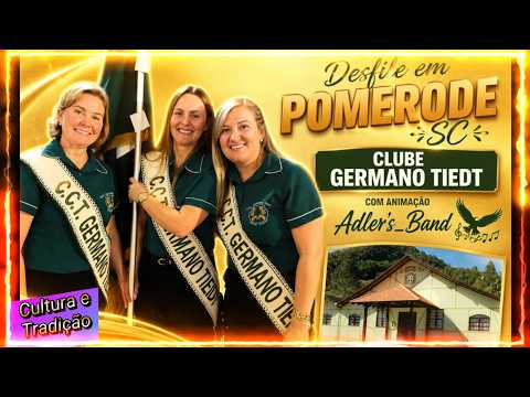 Pomerode SC - Desfile do Clube Germano Tiedt - Adlrer´s Band #culturaalemã #tradição #santacatarina