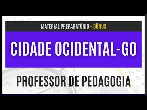 Como PASSAR no Concurso Cidade Ocidental - GO 2023 - Apostila para Professor Nível III (Pedagogia)