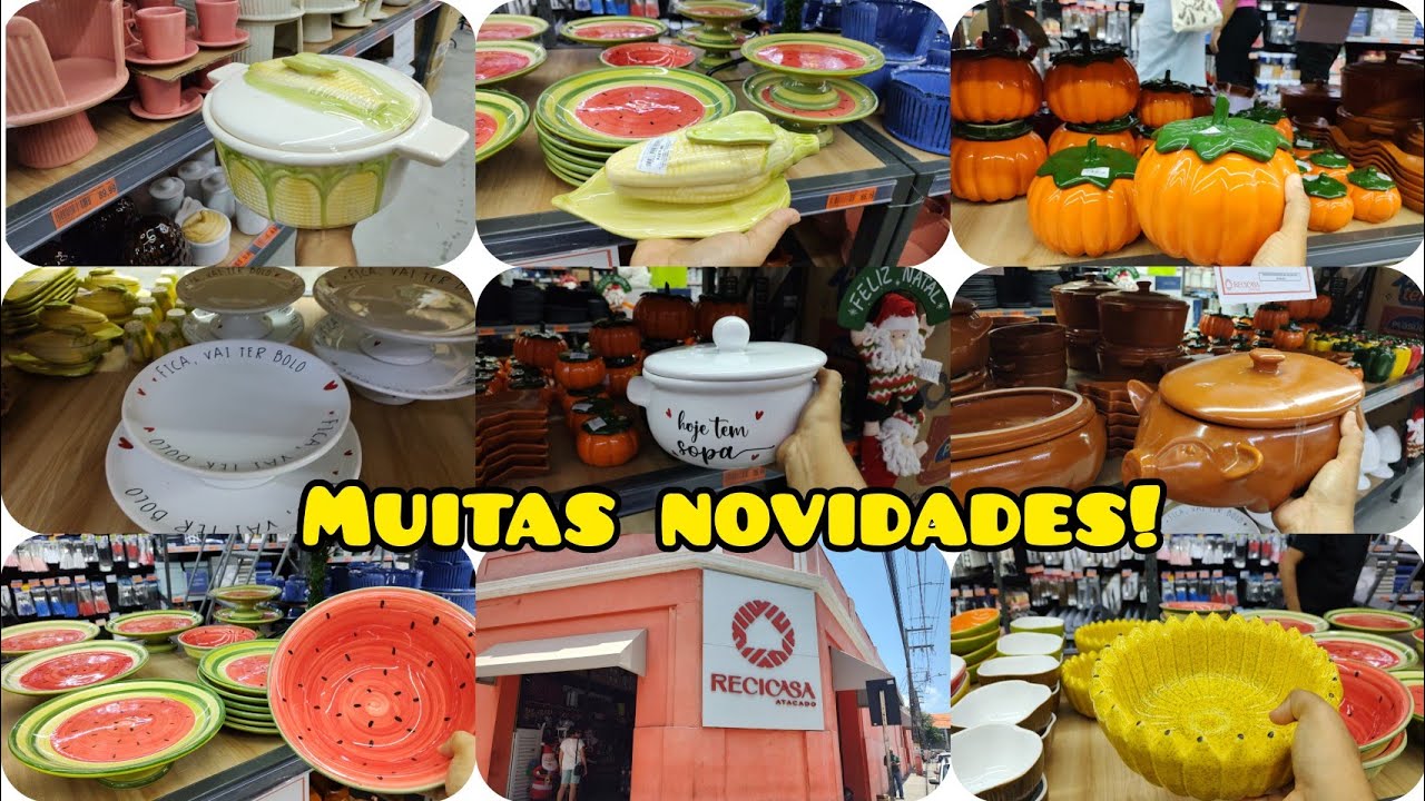 MUITAS NOVIDADES NA LOJA RECICASA!AS DONAS DE CASA PIRA!