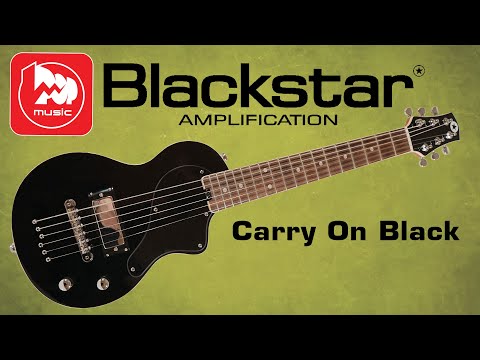 Blackstar Carry-on Black Electric Guitar (travel guitar with amplifier)