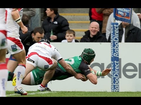 Super Dave McSharry Try - Ulster v Connacht 11th April 2014
