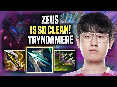 ZEUS IS SO CLEAN WITH TRYNDAMERE! - T1 Zeus Plays Tryndamere TOP vs Graves! | Season 2022