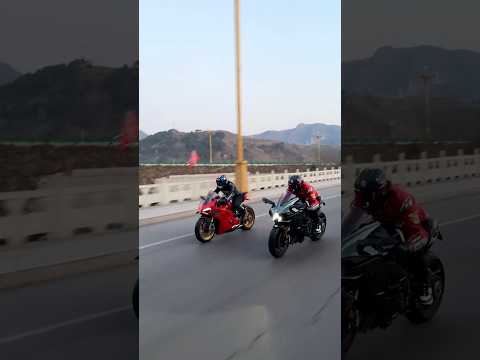 Thumbnail for Ninja H2R vs Ducati Drag Race🚀#shorts#trending#ninja#ninjah2r#ducati#race#rider@ManojDey#top by Ducati