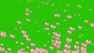 Hearts for Valentine Green Screen | Royalty-Free | Free for Commercial Use