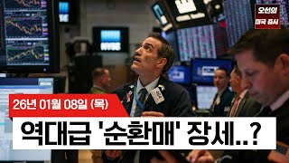 【미국 증시 오늘의 요약】 웃는 소형주·우는 빅테크... 오늘 밤 고용보고서가 관건 - 2026/01/08
