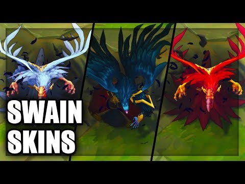 All Swain Skins Spotlight Tyrant Bilgewater Northern Front (League of Legends)