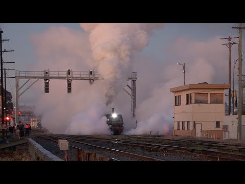 Australian steam locomotive Garratt 6029 - Junee to Goulburn- June 2015