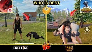 FREE FIRE VS PUBG FULL COMPARISON // WHO IS BEST P