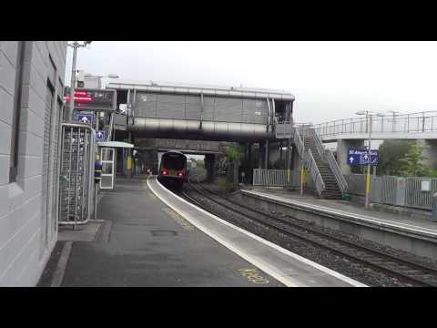 Irish Rail 29000 DMU 29006 departs Lexlip Louisa Bridge going to Maynooth