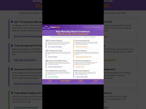 ChefAlert product demo