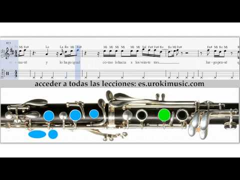 Como Tocar Clarinete Ed Sheeran - Thinking Out Loud - Notas musicales, Tablatura tutorial
