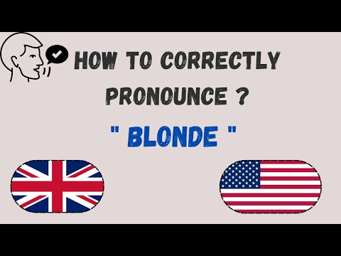 How to Pronounce 'Blonde' like a Native | Master Pronunciation |