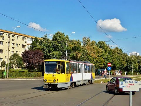 Cab view Linia 102 : Gara de Vest - Spitalul Județean.(Ploiești)
