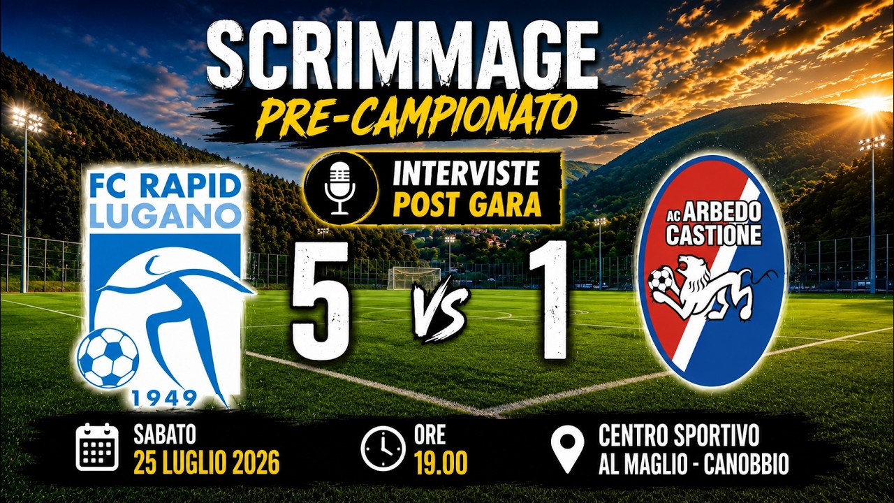 🎙️ Le parole dei protagonisti dopo FC Rapid Lugano 5-1 AC Arbedo Castione #swissfootball #calcio