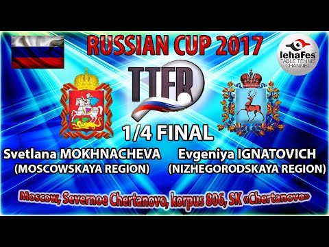 КУБОК РОССИИ-2017 1/4 ФИНАЛА Светлана МОХНАЧЕВА (R:1525) - Евгения ИГНАТОВИЧ (R:1007)