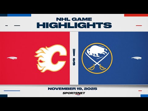NHL Highlights | Calgary Flames vs. Buffalo Sabres - November 19, 2025