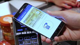 Mit der digitalen girocard im Supermarkt mobil Bezahlen