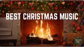 Best Christmas music playlist with fireplace (Official Yule Log – Christmas Songs)