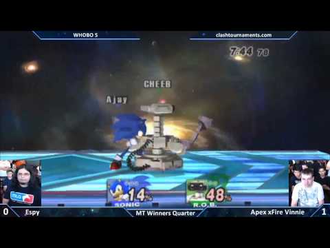 WHOBO 5 - Espy vs Apex Vinnie - Mid Tiers - SSBB