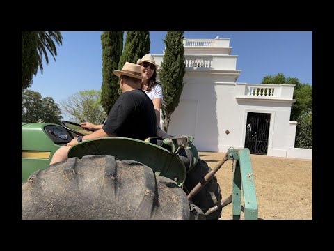 historic estancia San Eugenio, Uruguay, visit of my sister