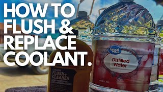 How to Flush & Replace Coolant 88-98 Chevy C/K1500. #OBS   4K