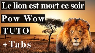 Le lion est mort ce soir - Henri Salvador/Pow Wow - Tuto Guitare Frany§ais (TABS)