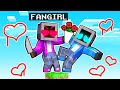 One Block Skyblock with CRAZY FAN GIRL in Minecraft!