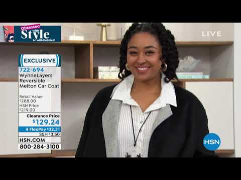 WynneLayers Reversible Melton Car Coat