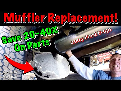 SAVE MONEY!! Fun Muffler Replacement on Ford F-150! How to save $ easily!
