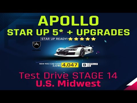 Asphalt 9 | APOLLO N | Star Up + Upgrades 5⭐️ | Test Drive U.S. Midwest  [STAGE 14]