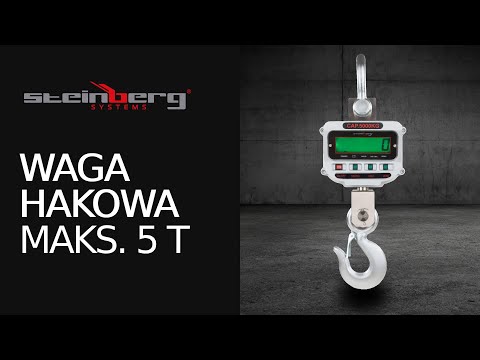 Video - Waga hakowa - 5 t / 1 kg - LCD