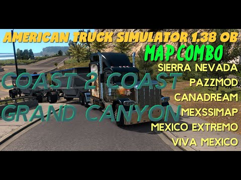 ATS 1.38 Beta 9 Maps Coast to Coast Combo