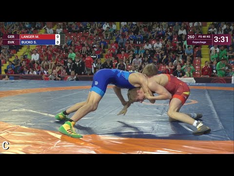 Repechage FS - 48 kg: M. LANGER (GER) v. S. BUCKO (SVK)
