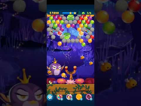 Angry Birds Pop Bubble Shooter-Level 611 3 STARS NO BOOSTERS #angrybirdspopbubbleshooter