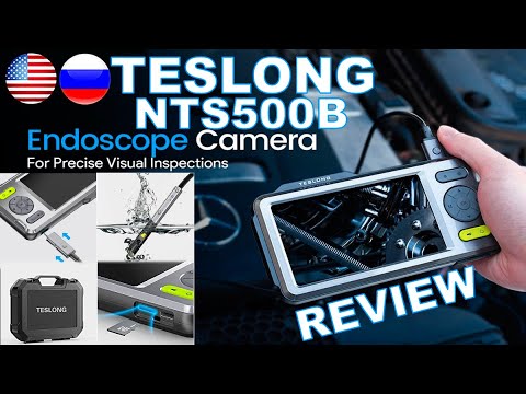 Professional Endoscope Teslong NTS500B, 5 inch, IPS Screen 1080P, Dual Camera / Review & Test