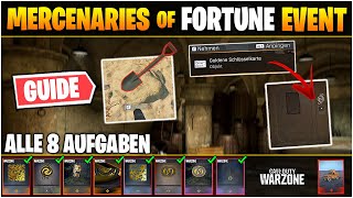 Mercenaries of Fortune Event Guide | ALLE 8 AUFGABEN ABSCHLIEßEN | Warzone | 2x FREE Waffentarnung