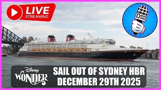Disney Wonder Live Stream: Sail out of Sydney Harbour 😃👍🏼🏰🇦🇺🛳⚓️